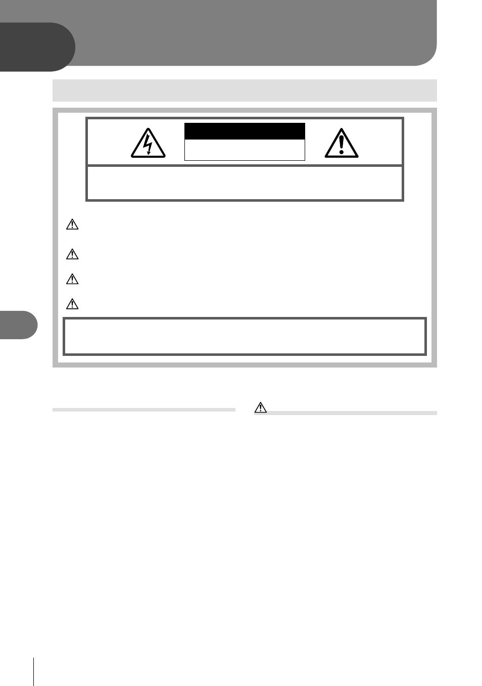 Safety precautions | Olympus OM-D E-M1 Mark II User Manual | Page 180 / 196