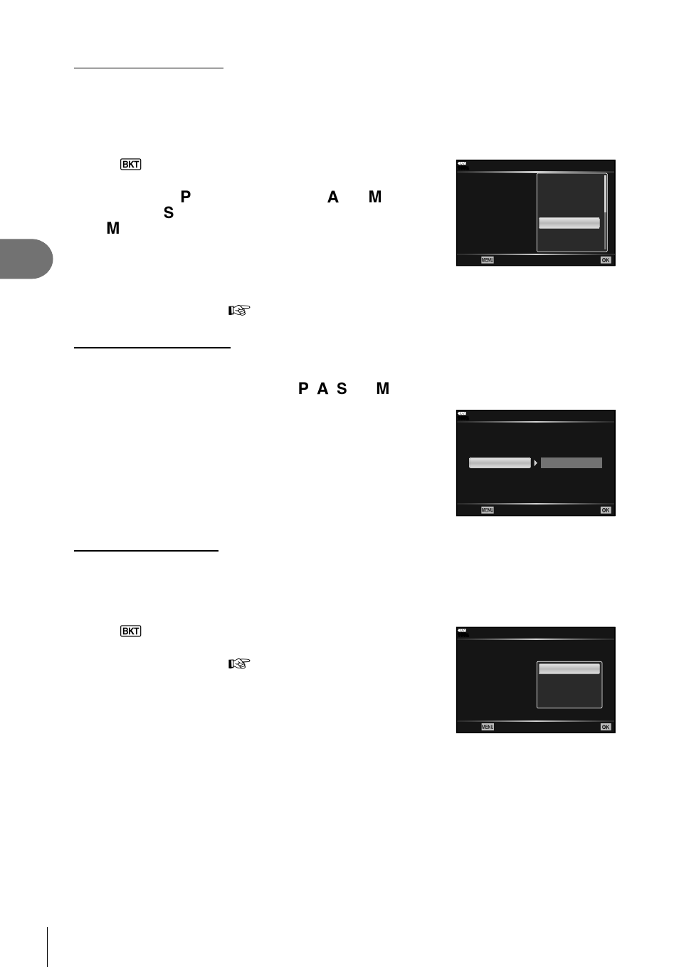 Menu functions (shooting menu), 92 en | Olympus OM-D E-M1 Mark II User Manual | Page 92 / 196