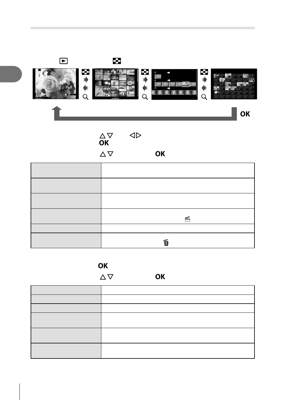 Shooting, Editing “my clips, 40 en | Select an item using fg and press the z button, My clips playback | Olympus PEN E-PL8 User Manual | Page 40 / 162