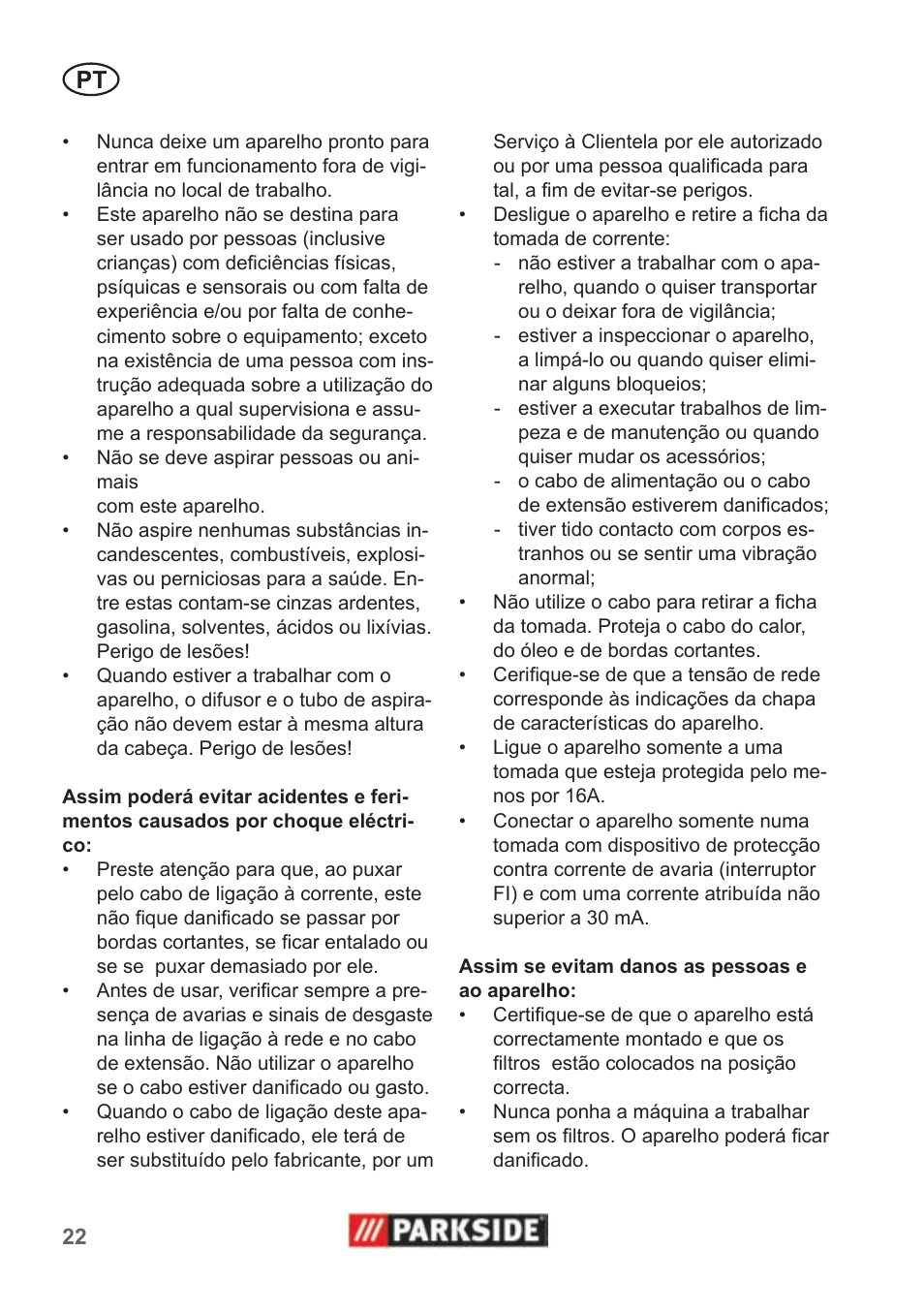 Parkside PNTS 1400 B1 User Manual | Page 22 / 50