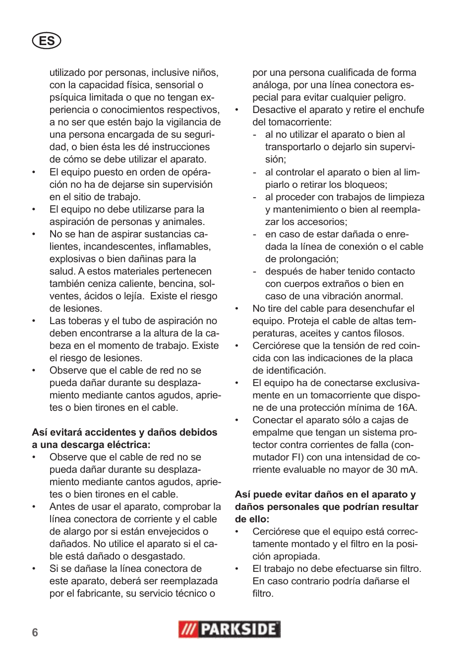 Parkside PNTS 1400 B1 User Manual | Page 6 / 50