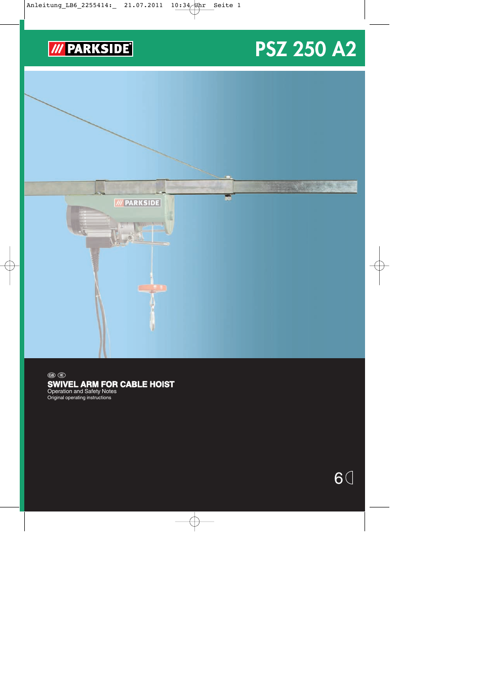 Parkside PSZ 250 A2 User Manual | 12 pages