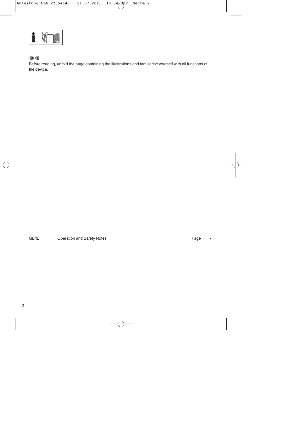 Parkside PSZ 250 A2 User Manual | Page 2 / 12