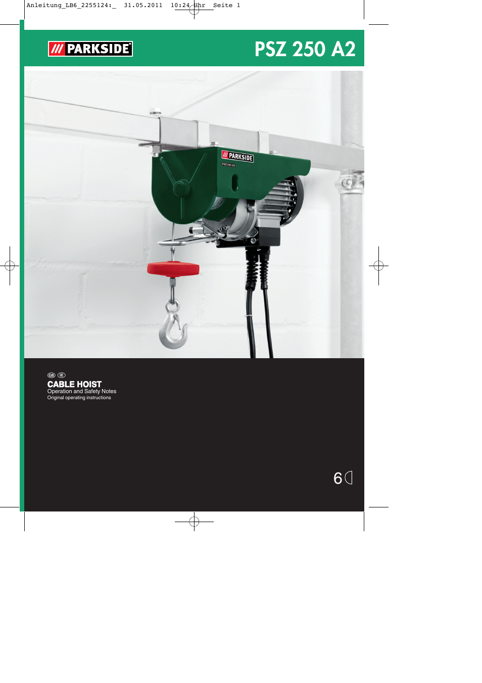 Parkside PSZ 250 A2 User Manual | 16 pages