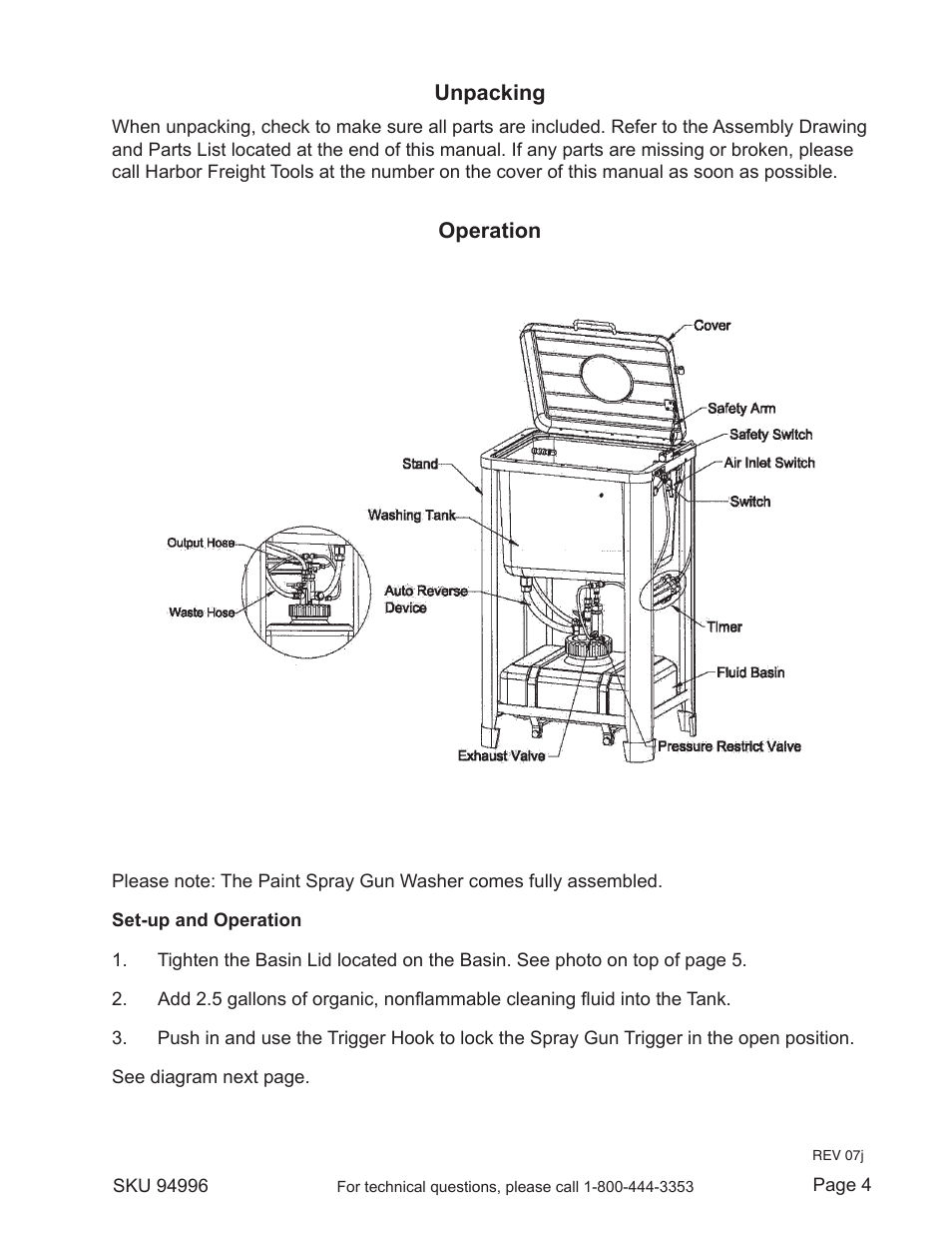 Harbor Freight Tools Model 94996 User Manual | Page 4 / 10