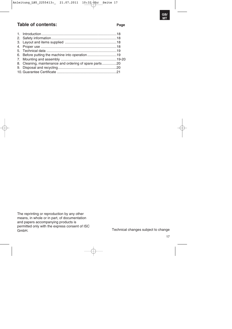 Parkside PSZ 250 A2 User Manual | Page 17 / 28