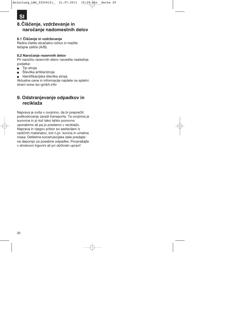 Parkside PSZ 250 A2 User Manual | Page 20 / 44
