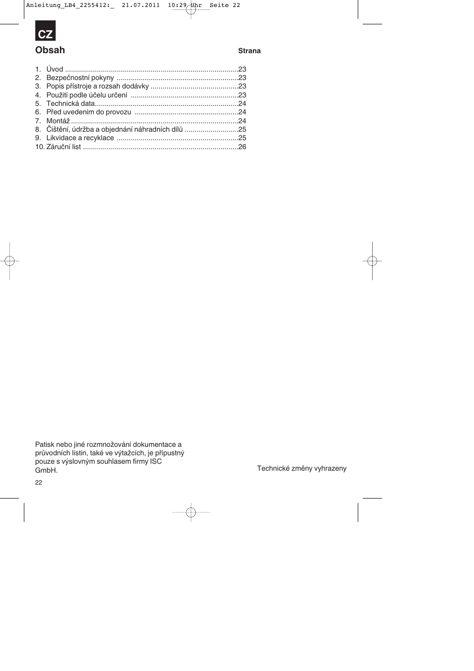 Parkside PSZ 250 A2 User Manual | Page 22 / 44