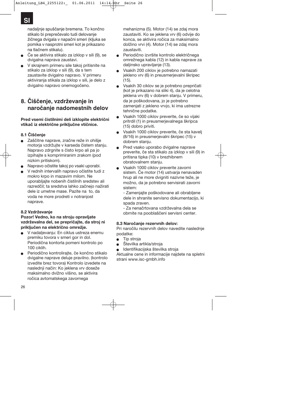 Parkside PSZ 250 A2 User Manual | Page 26 / 64