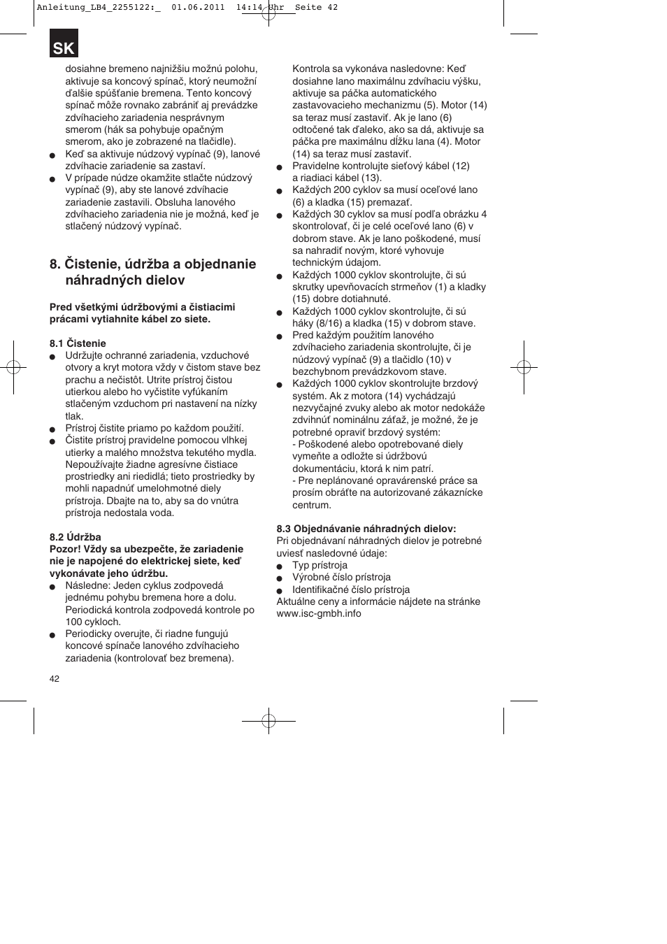 Čistenie, údržba a objednanie náhradných dielov | Parkside PSZ 250 A2 User Manual | Page 42 / 64
