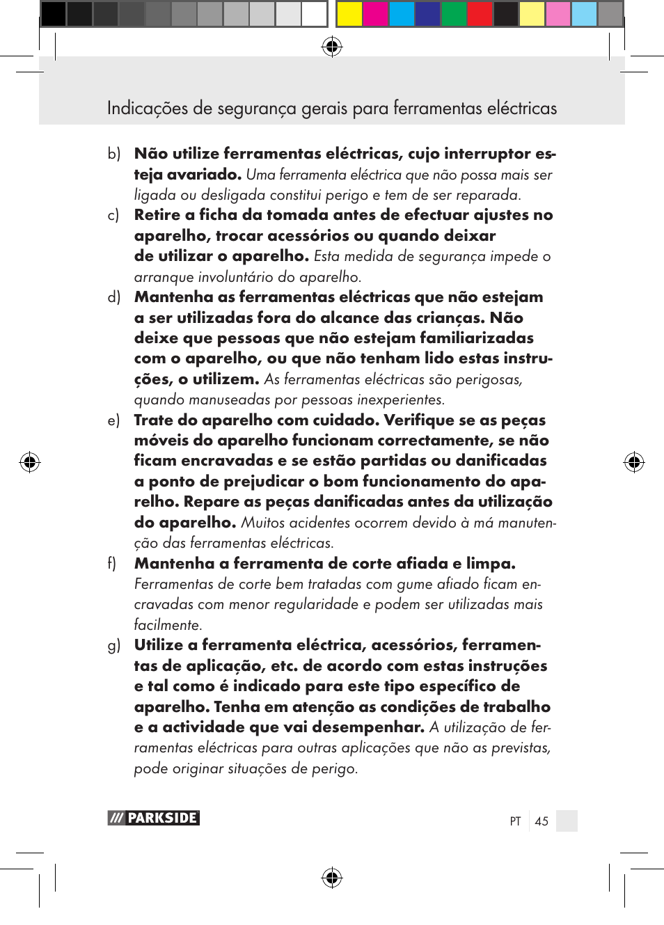 Parkside PGG 15 A1 User Manual | Page 45 / 85