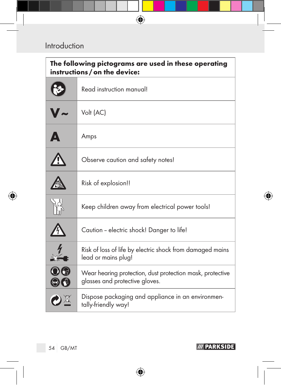 Parkside PGG 15 A1 User Manual | Page 54 / 85