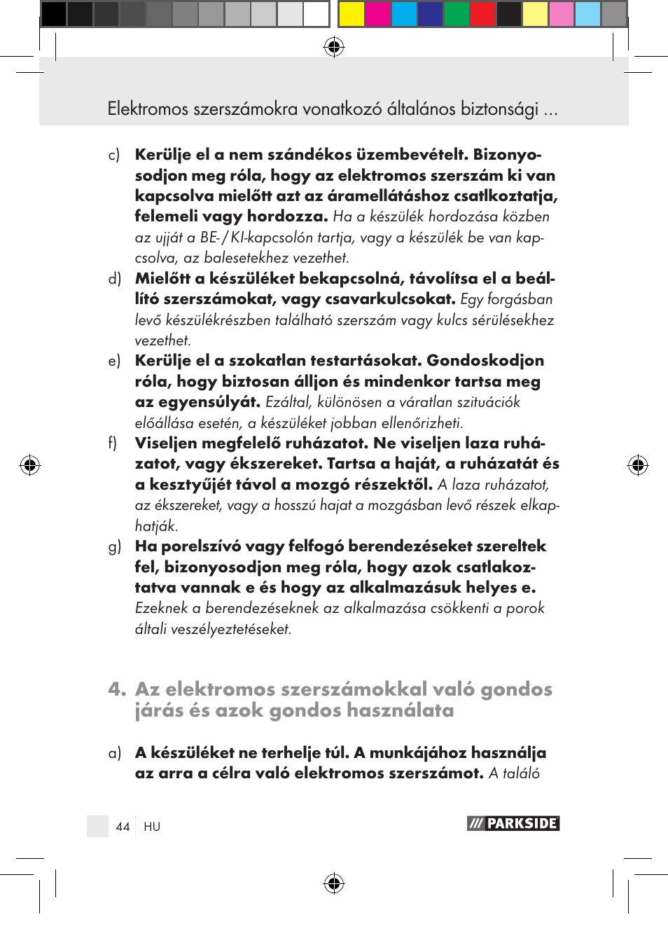 Parkside PGG 15 A1 User Manual | Page 44 / 115