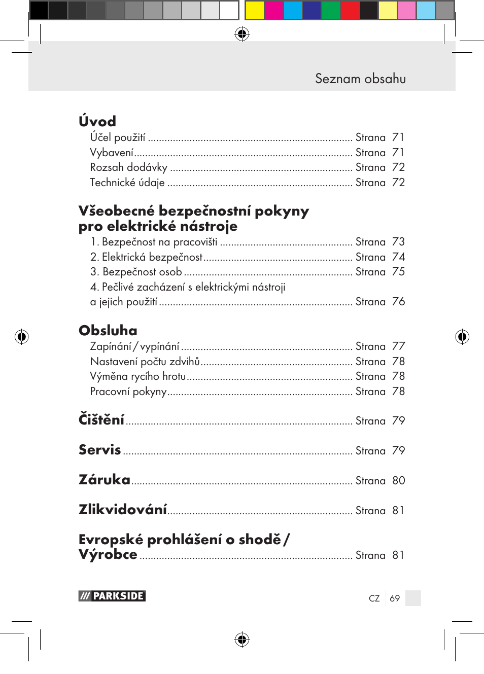 Parkside PGG 15 A1 User Manual | Page 69 / 115