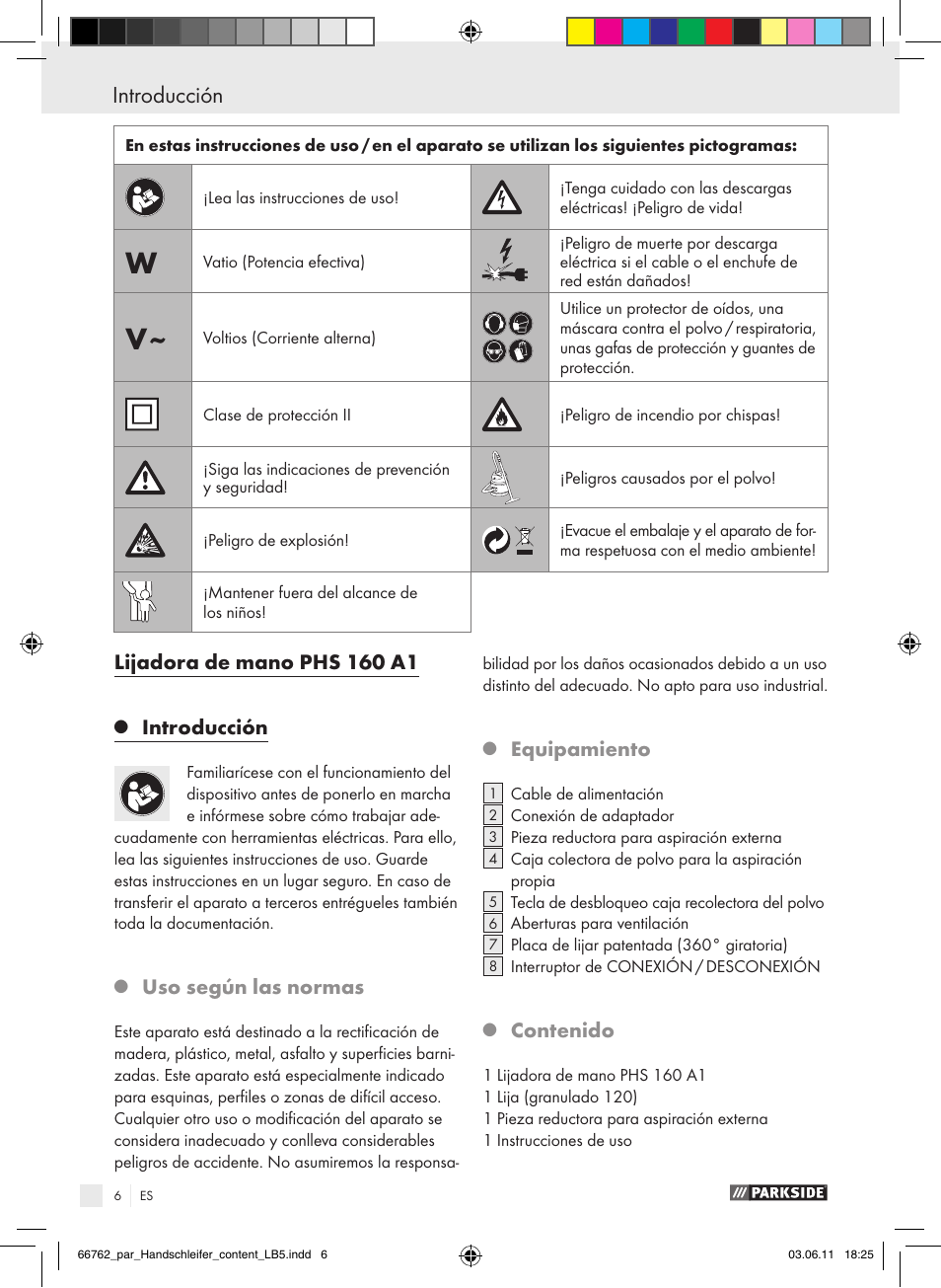 Parkside PHS 160 A1 User Manual | Page 7 / 51