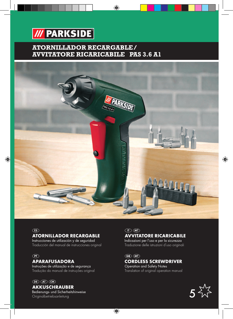 Parkside PAS 3.6 A1 User Manual | 52 pages