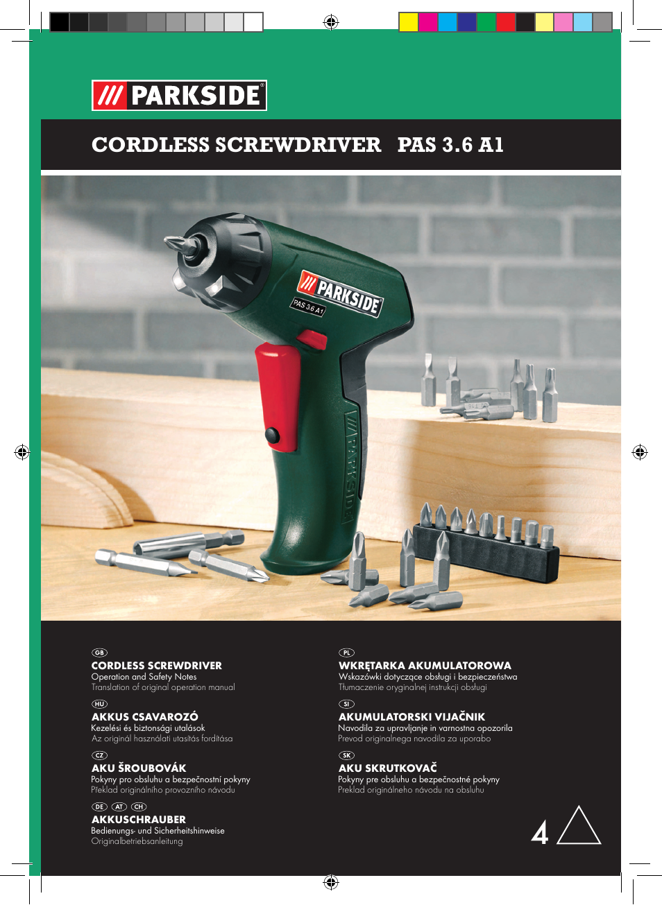 Parkside PAS 3.6 A1 User Manual | 66 pages