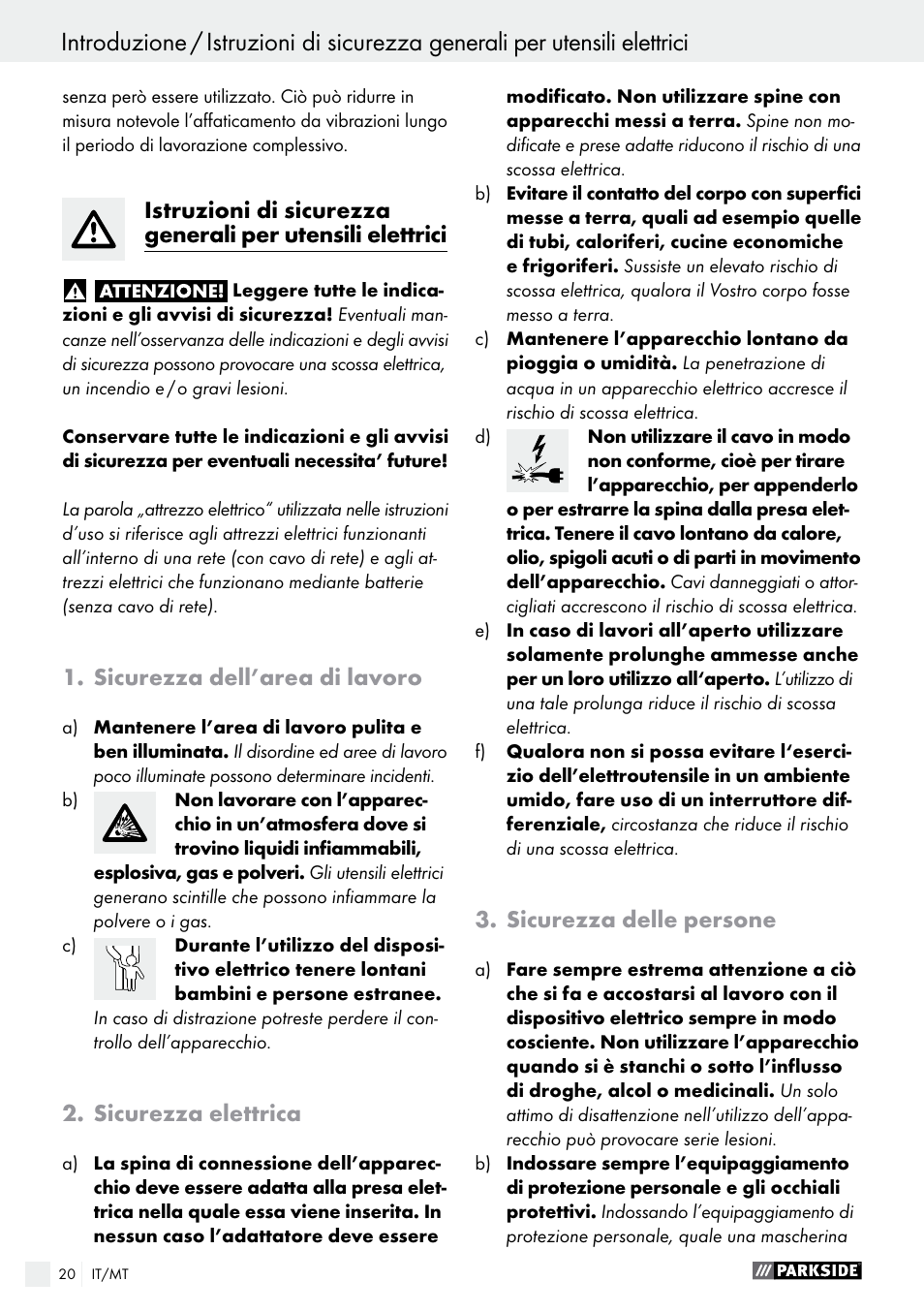 Parkside PABS 18-Li B2 User Manual | Page 20 / 62