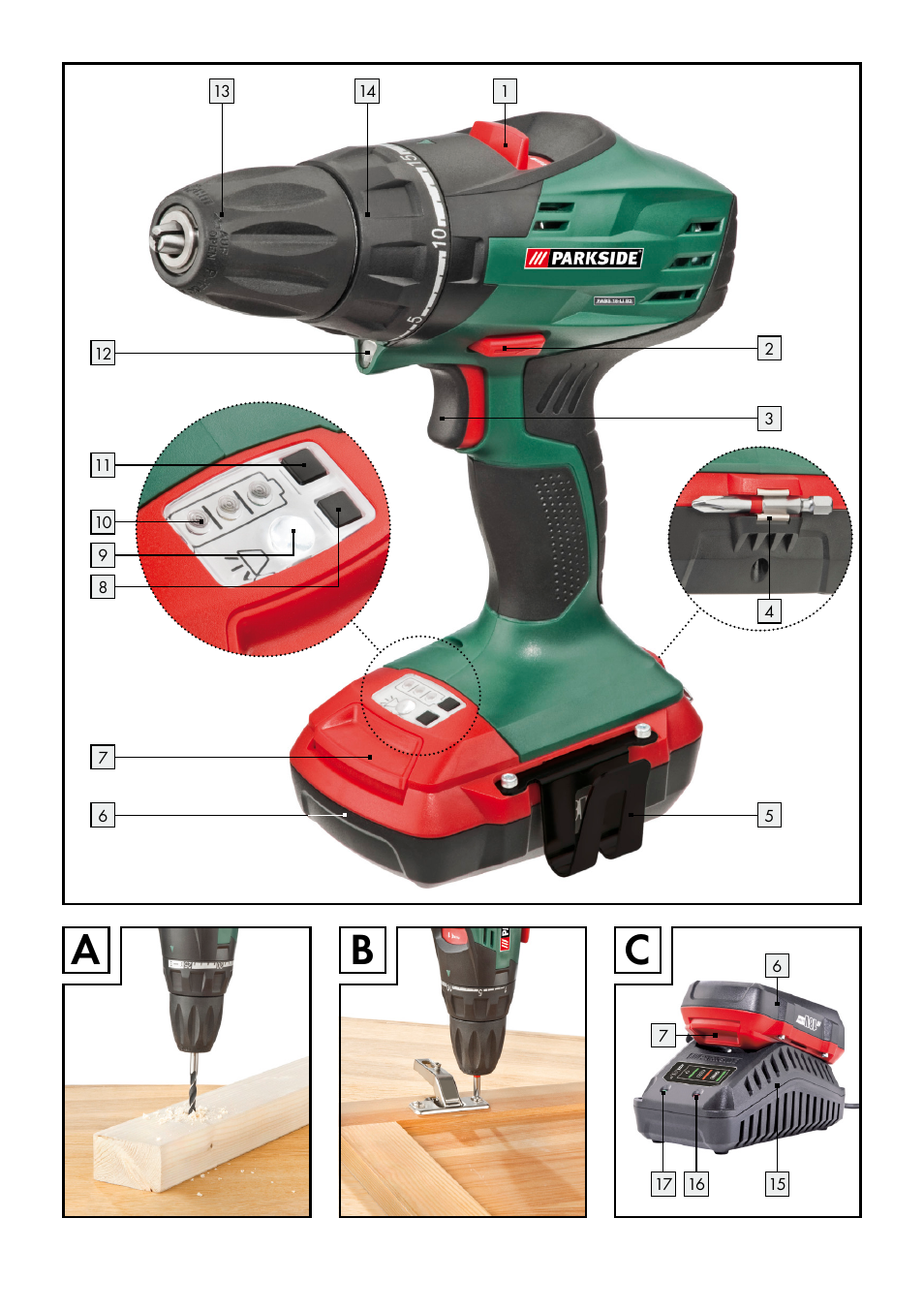 Parkside PABS 18-Li B2 User Manual | Page 3 / 62