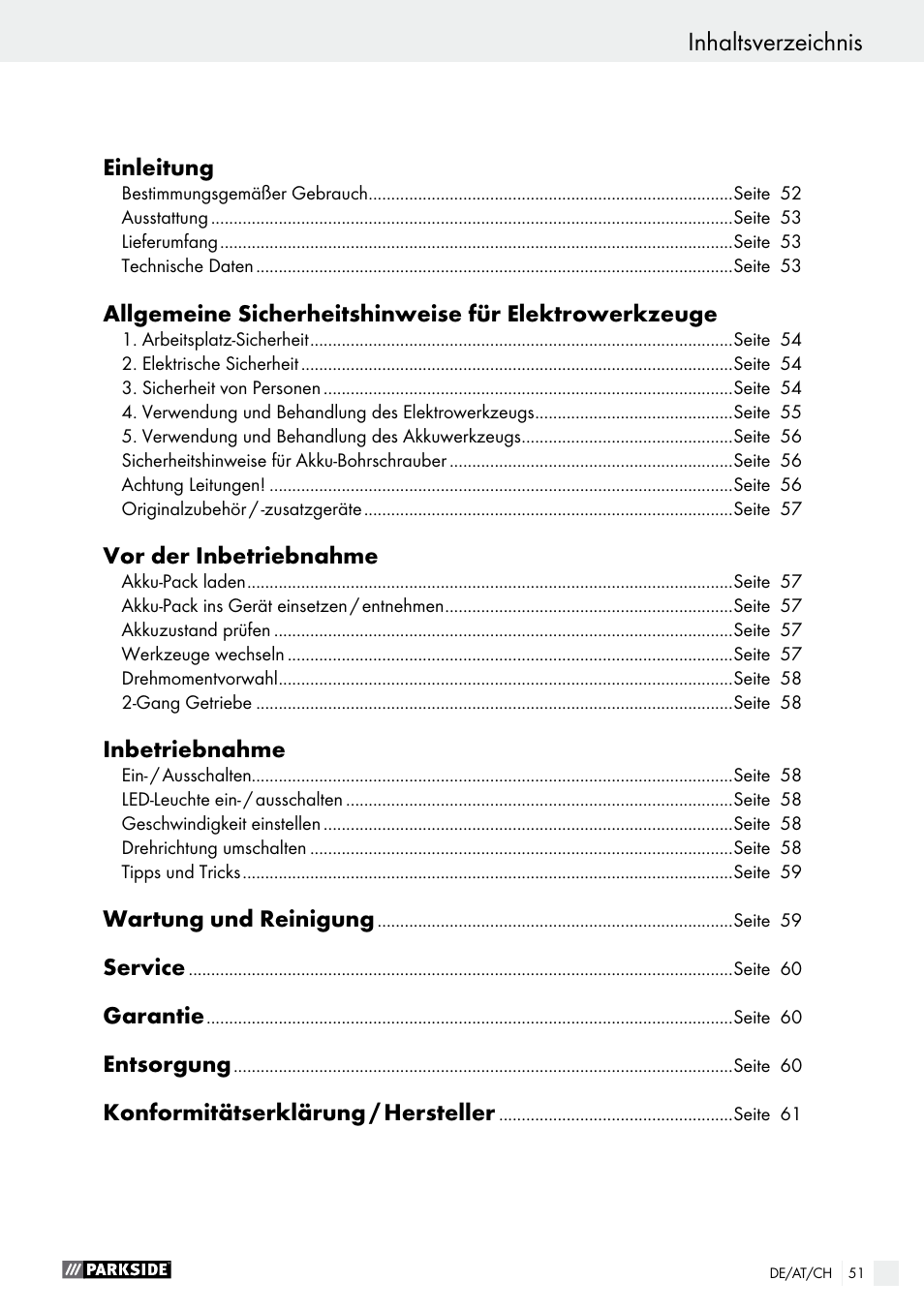 Parkside PABS 18-Li B2 User Manual | Page 51 / 62