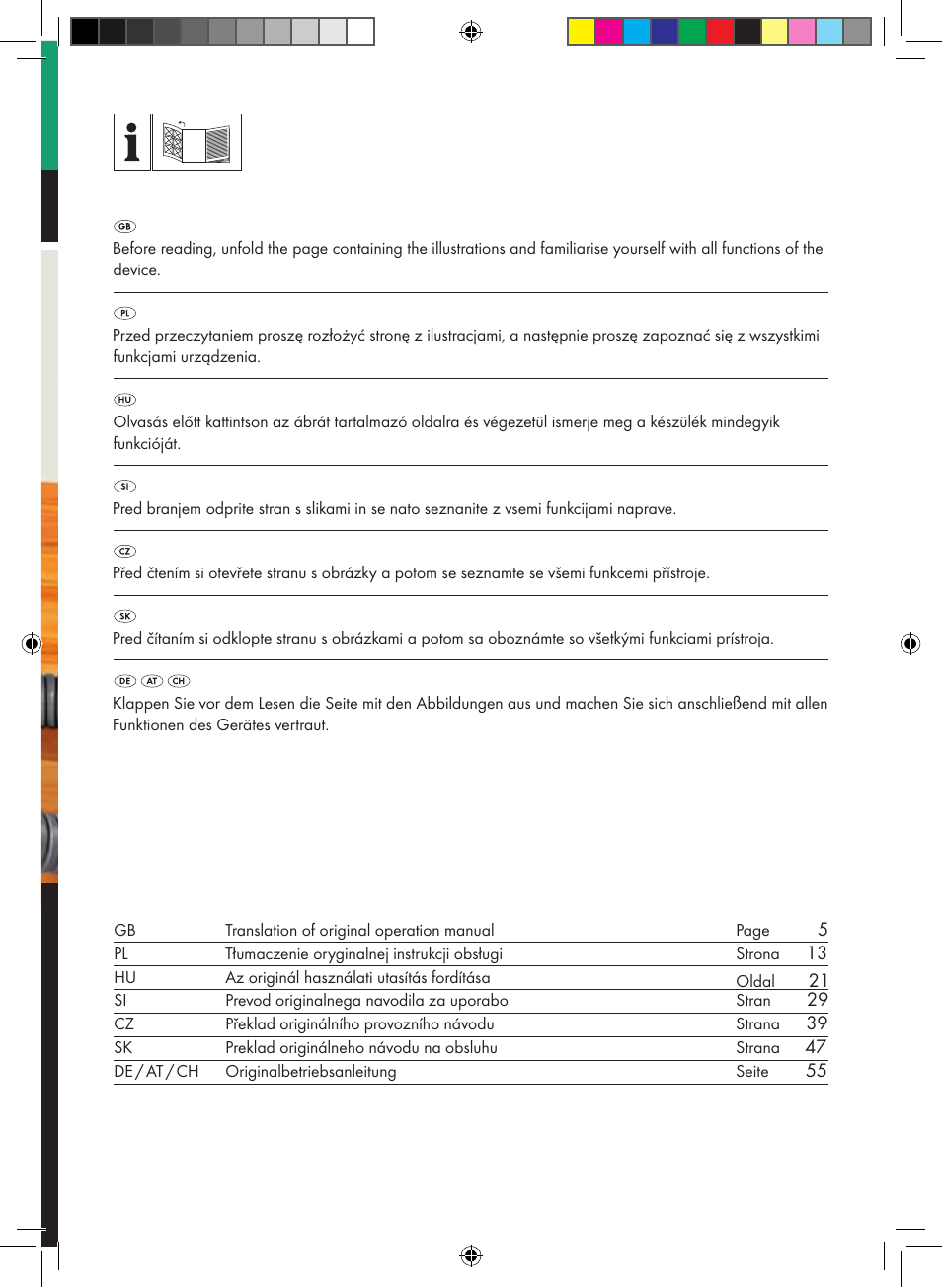 Parkside PAS 500 B1 User Manual | Page 2 / 70