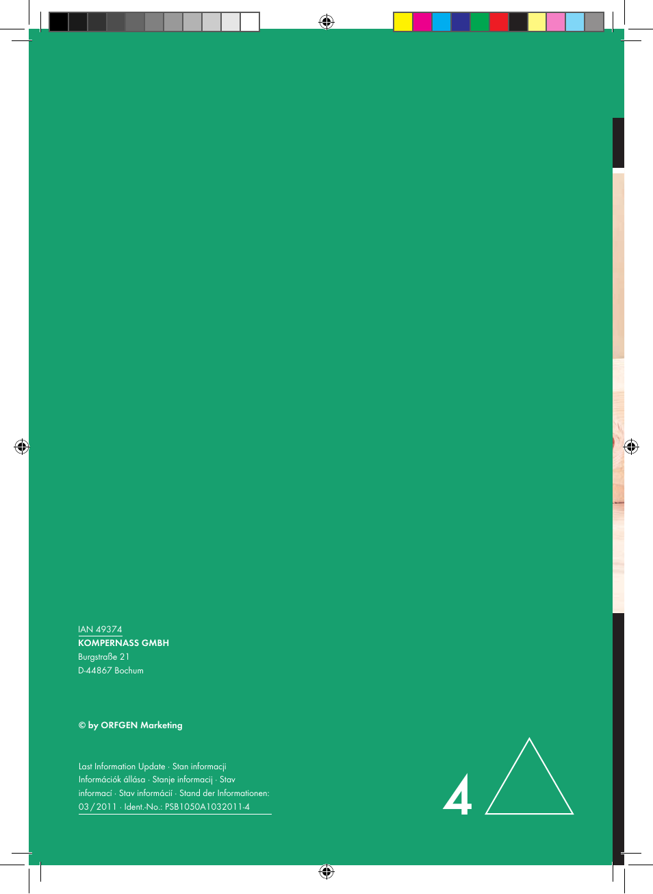 Parkside PSB 1050 A1 User Manual | Page 75 / 75