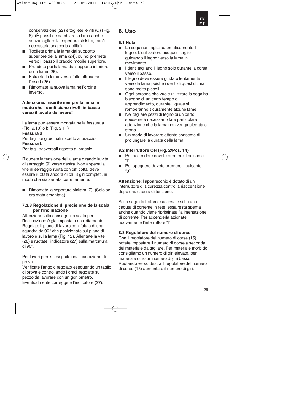 Parkside PDKs 120 A2 User Manual | Page 29 / 76
