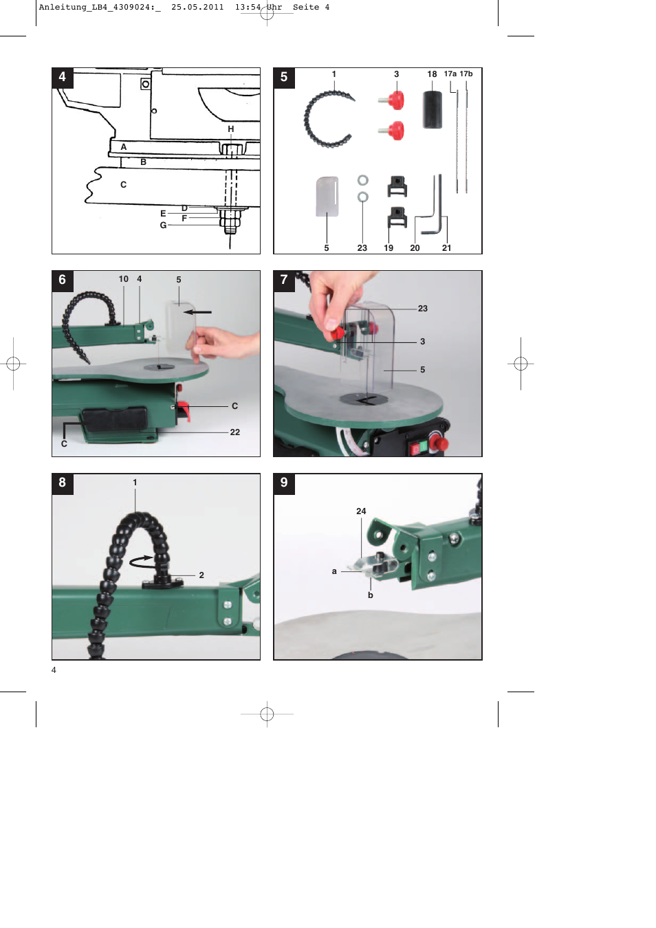 Parkside PDKs 120 A2 User Manual | Page 4 / 108