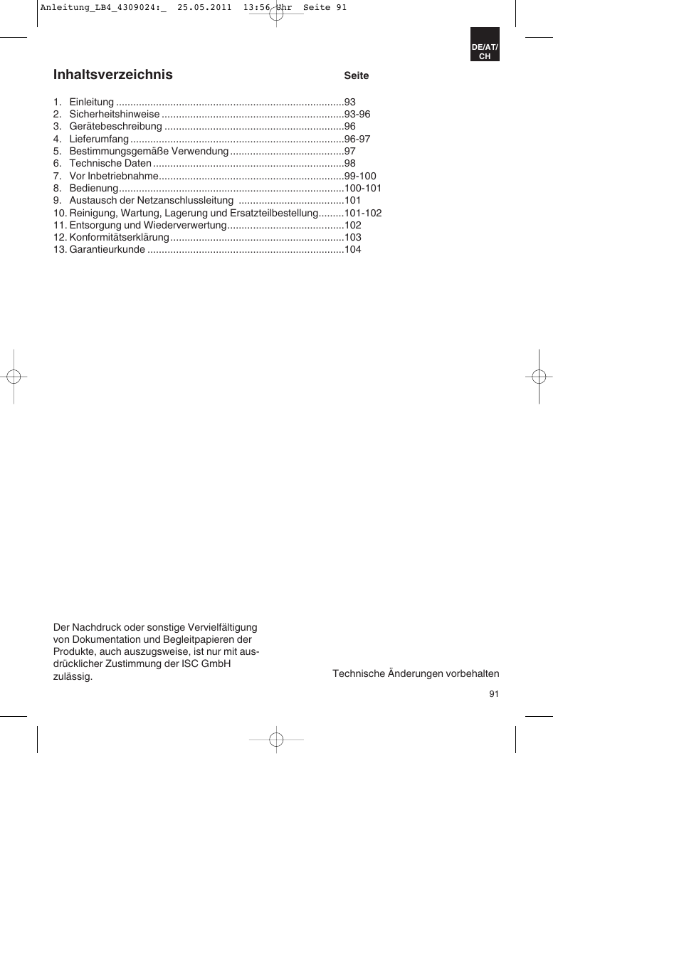 Parkside PDKs 120 A2 User Manual | Page 91 / 108