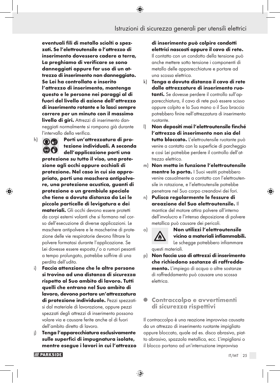 Parkside PFBS 9.6 A1 User Manual | Page 25 / 75