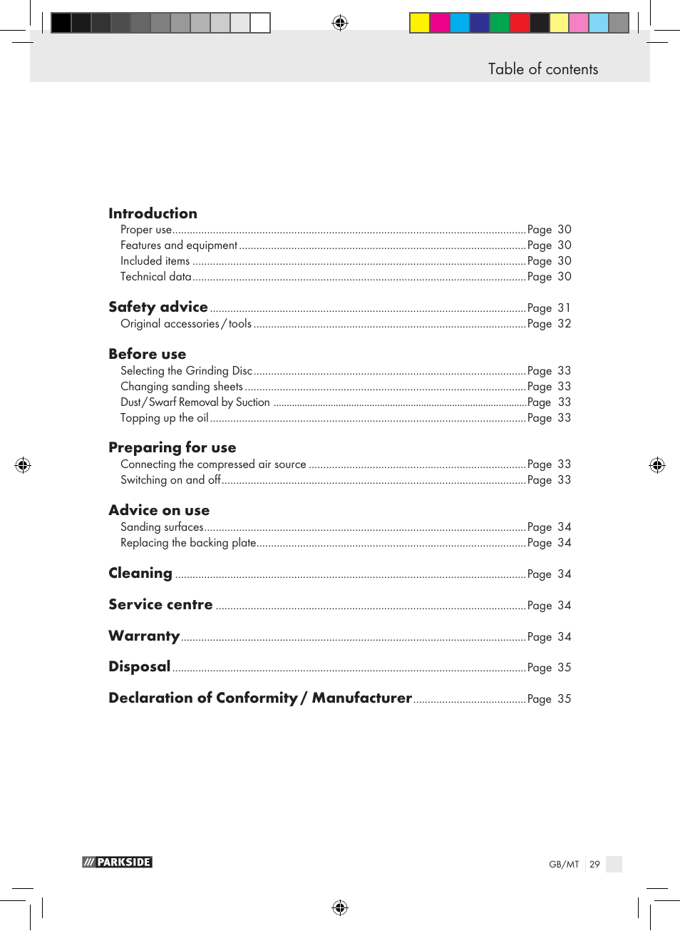 Parkside PDEXS 150 A1 User Manual | Page 29 / 45