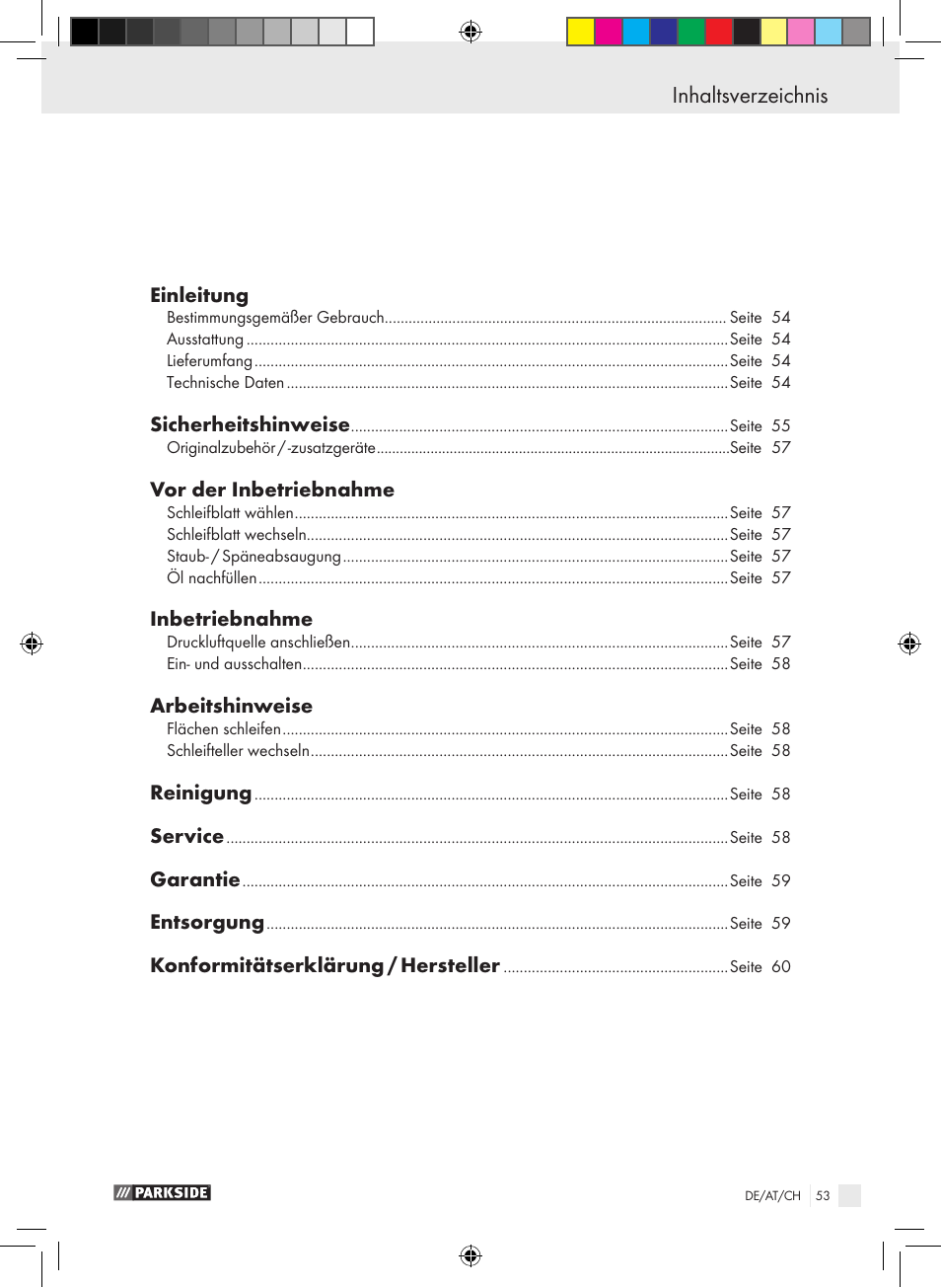 Parkside PDEXS 150 A1 User Manual | Page 53 / 61