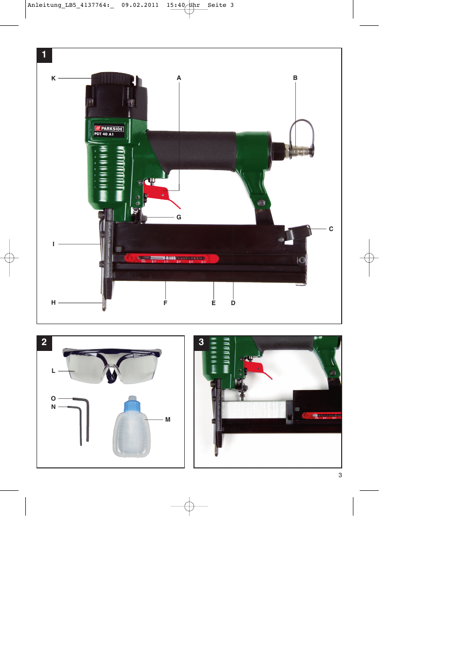 Parkside PDT 40 A1 User Manual | Page 3 / 68