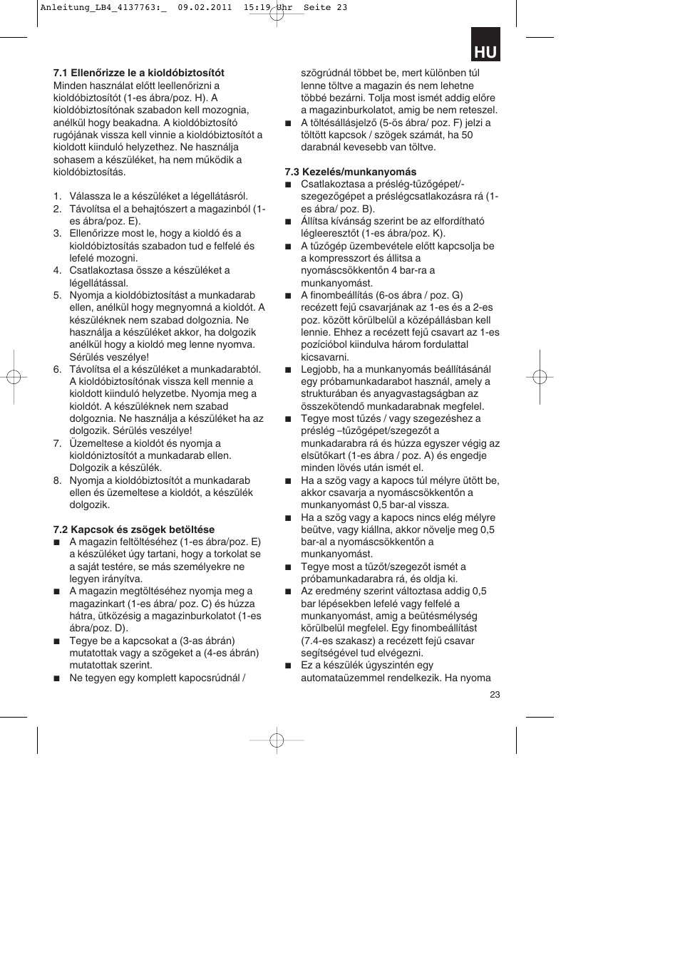 Parkside PDT 40 A1 User Manual | Page 23 / 92