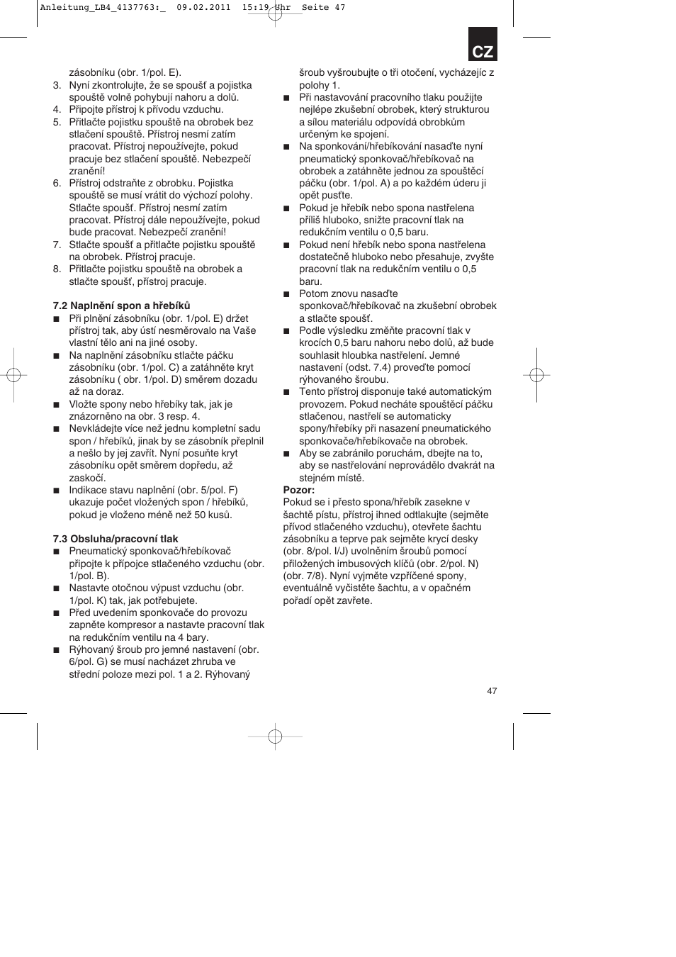 Parkside PDT 40 A1 User Manual | Page 47 / 92