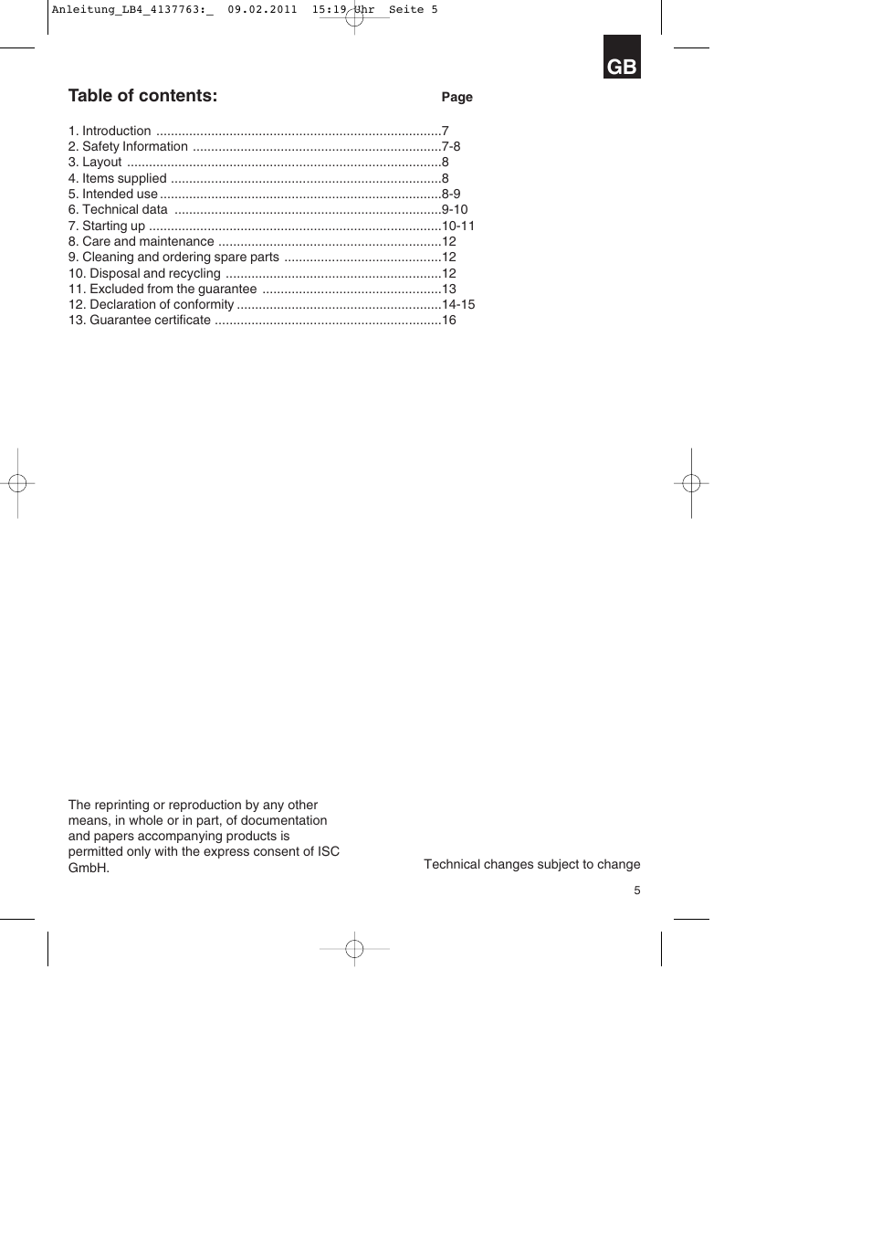 Parkside PDT 40 A1 User Manual | Page 5 / 92