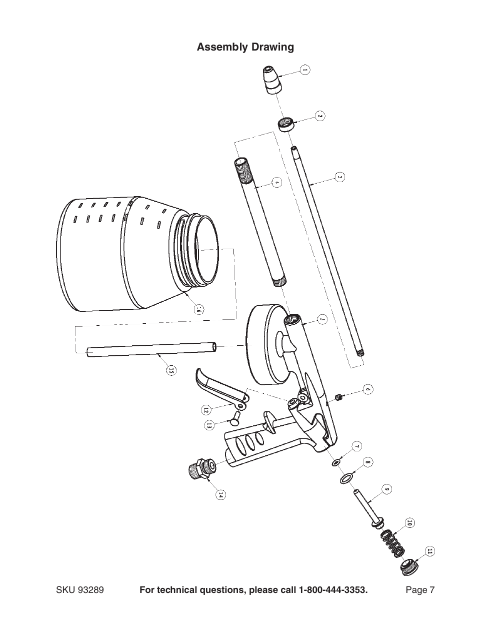 Harbor Freight Tools Model 93289 User Manual | Page 7 / 7