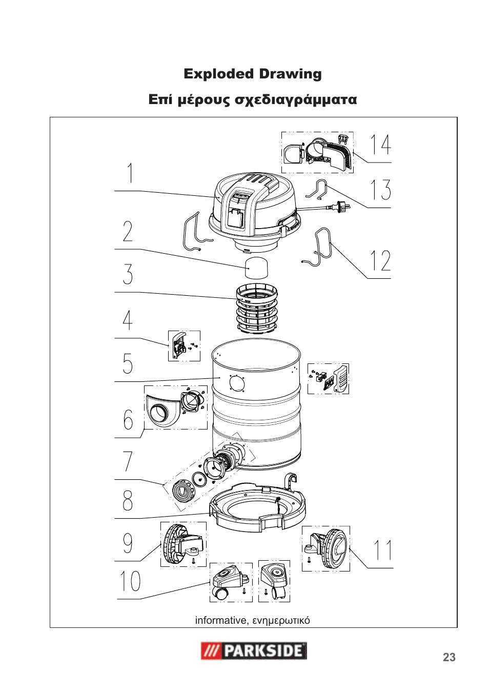 Parkside PNTS 1500 A1 User Manual | Page 23 / 26