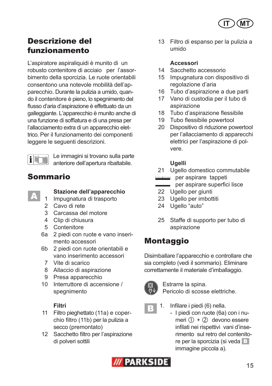 Parkside PNTS 1500 A1 User Manual | Page 15 / 50