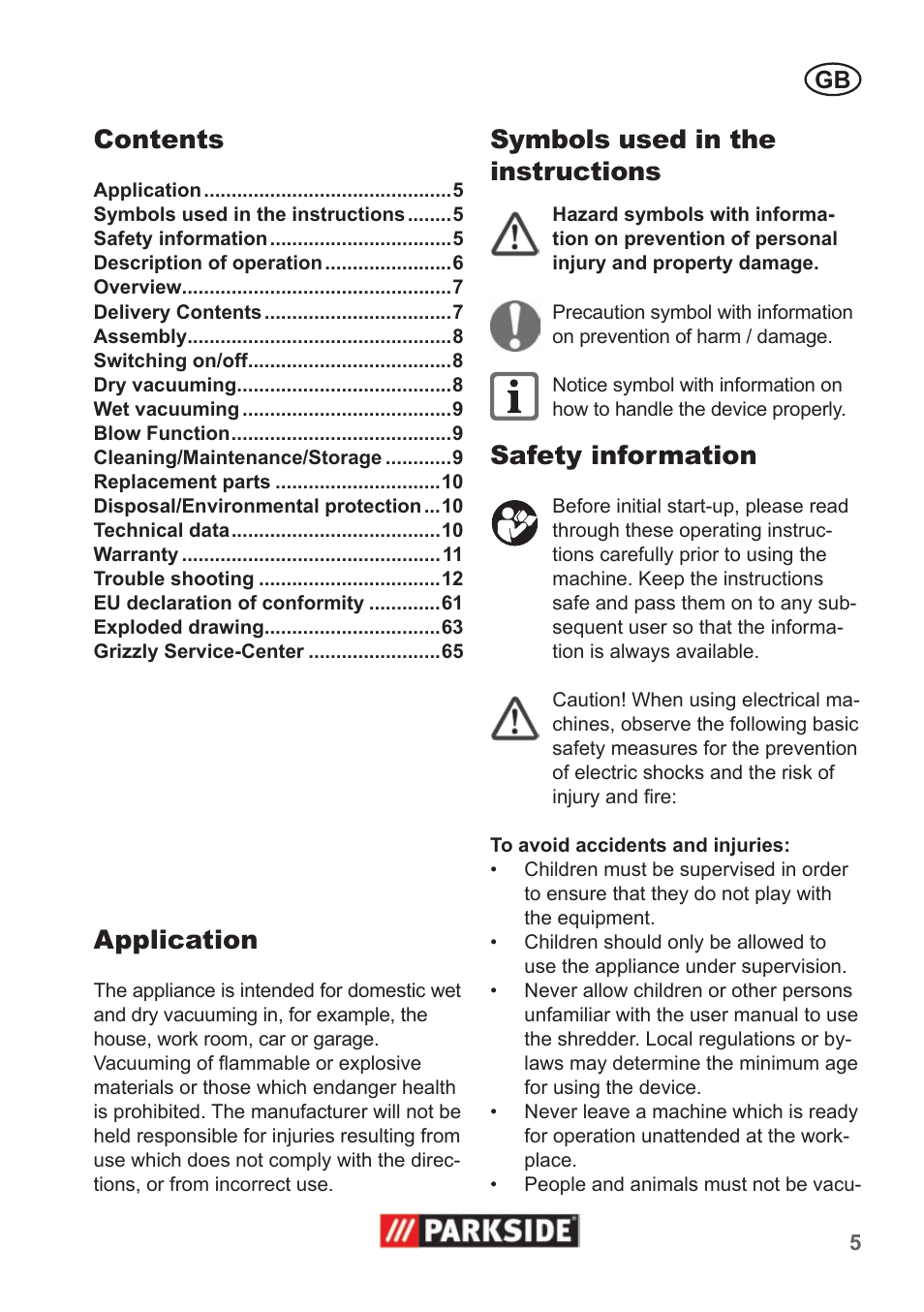 Parkside PNTS 1400 A1 User Manual | Page 5 / 66