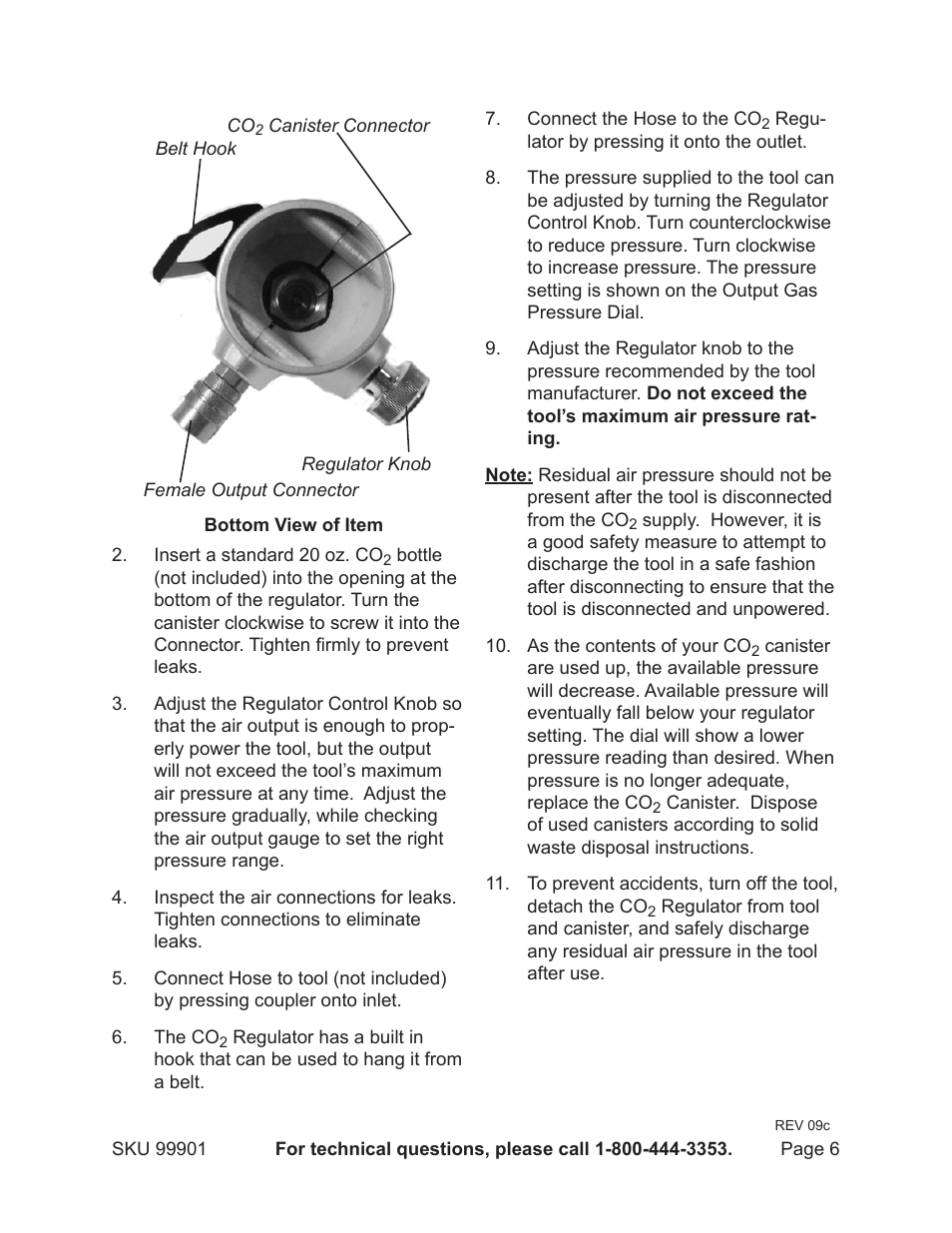 Harbor Freight Tools PROFESSIONAL 99901 User Manual | Page 6 / 8