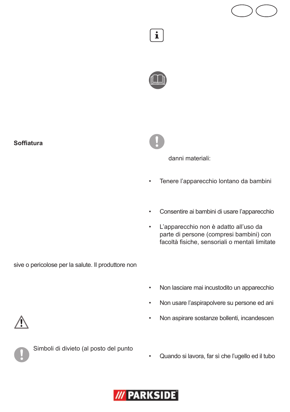 Mt it, Utilizzo, Simboli riportati nelle istruzioni | Indicazioni di sicurezza | Parkside PNTS 1300 User Manual | Page 11 / 38