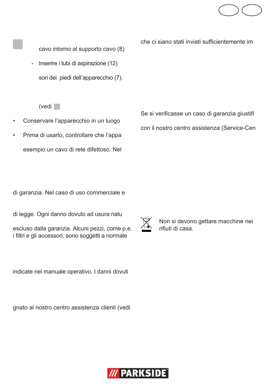 Mt it, Garanzia, Smaltimento/tutela ambientale | Parkside PNTS 1300 User Manual | Page 15 / 38