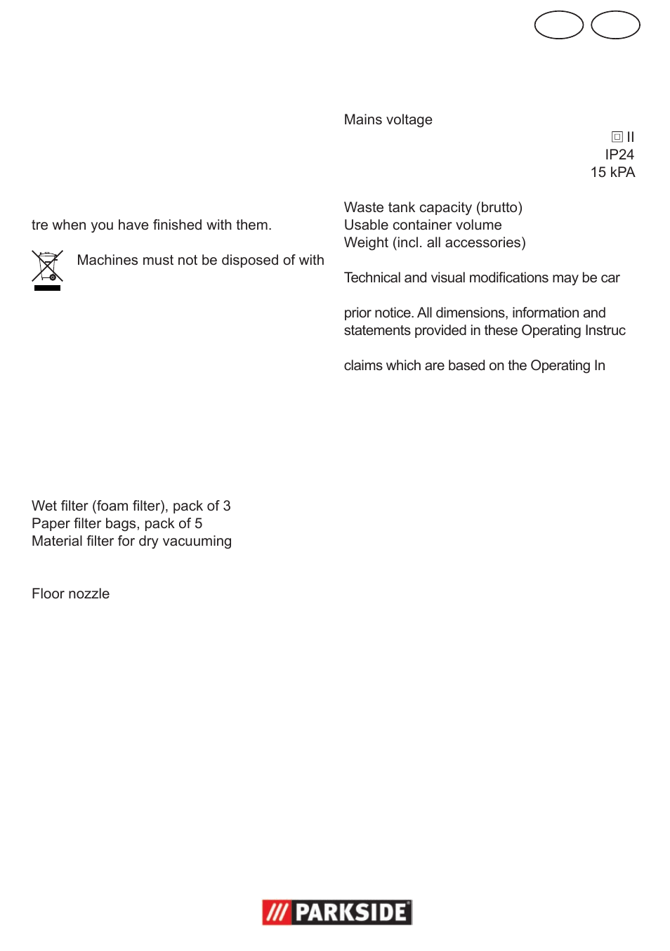 Mt gb, Disposal/environmental protection, Replacement parts | Technical data | Parkside PNTS 1300 User Manual | Page 27 / 38