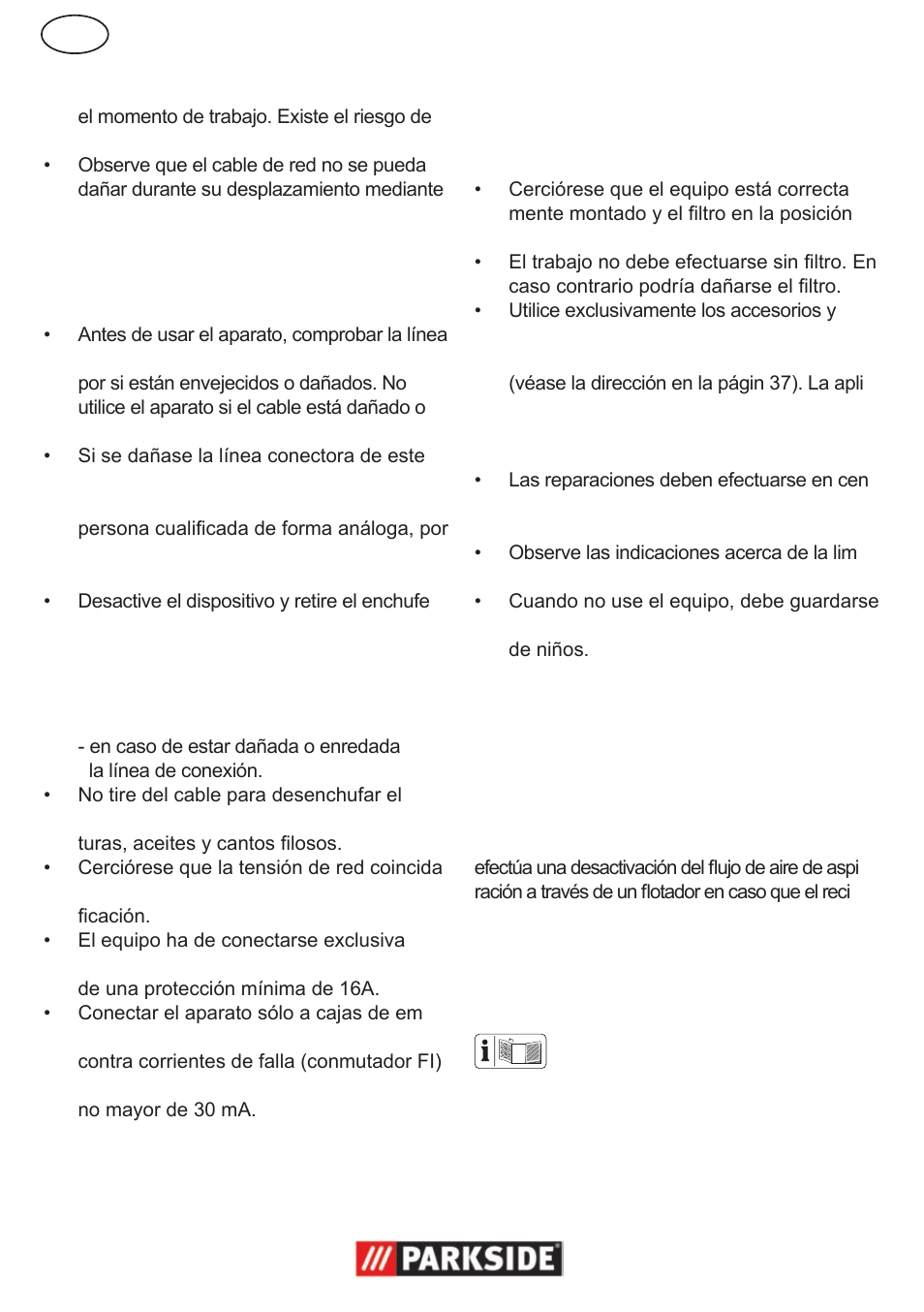 Descripción del funcionamiento | Parkside PNTS 1300 User Manual | Page 6 / 38