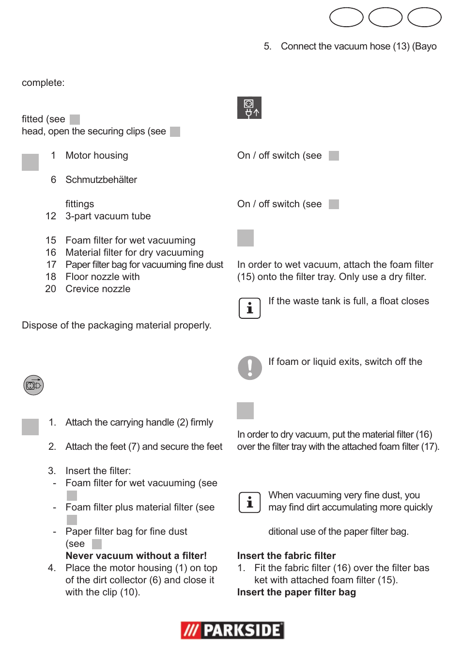 Parkside PNTS 1300 User Manual | Page 7 / 54