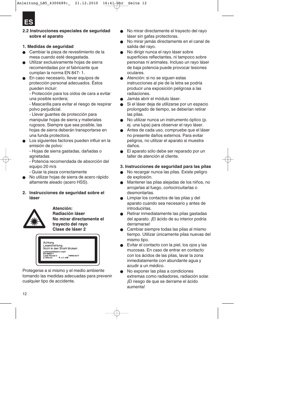 Parkside PKS 1700 A1 User Manual | Page 12 / 92