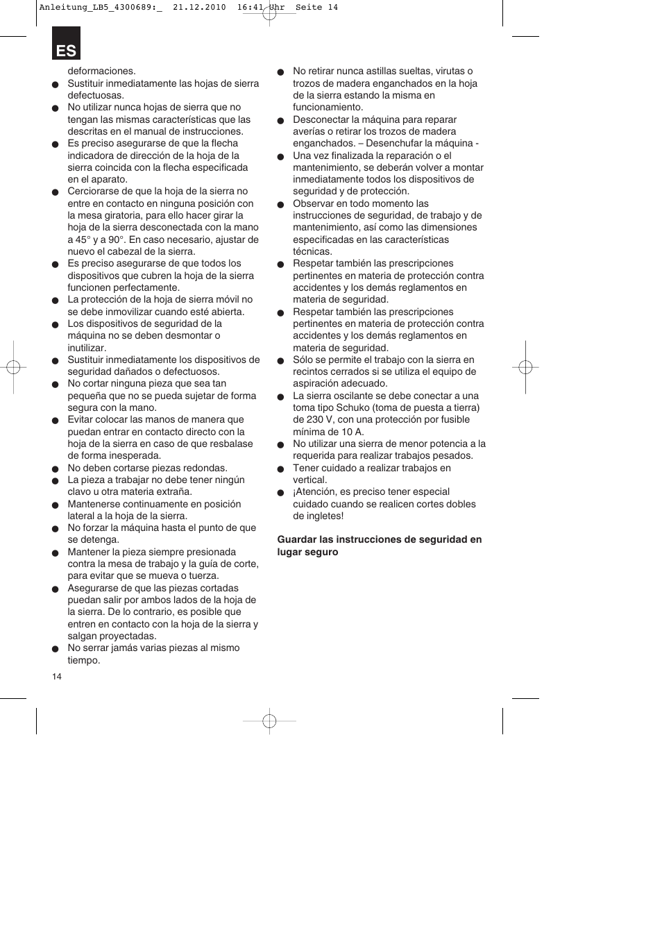 Parkside PKS 1700 A1 User Manual | Page 14 / 92