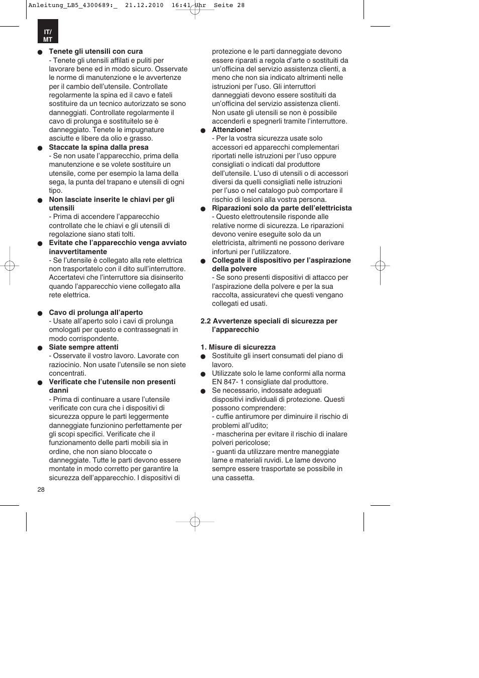Parkside PKS 1700 A1 User Manual | Page 28 / 92