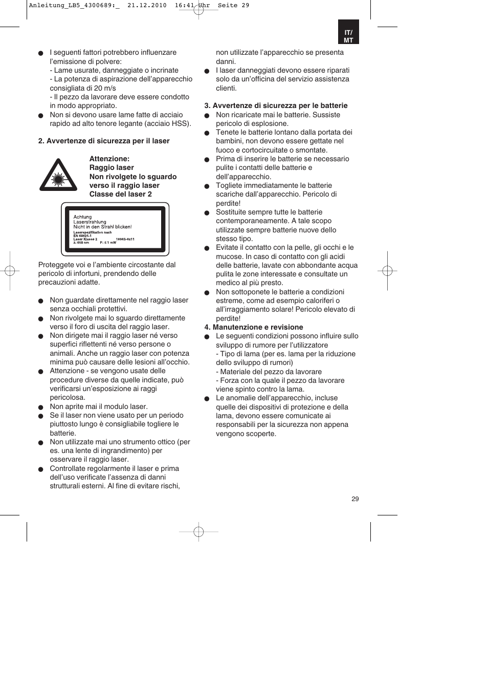 Parkside PKS 1700 A1 User Manual | Page 29 / 92